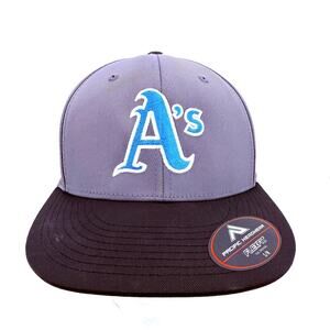 Oakland A's Baseball Pacific Headwear FlexFit #474 Men's Hat Size Small / Medium